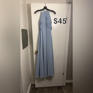 Azazie blue bridesmaid dress, only wore once.